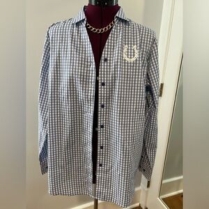 Antigua women’s button down Indianapolis Colts shirt Size XL